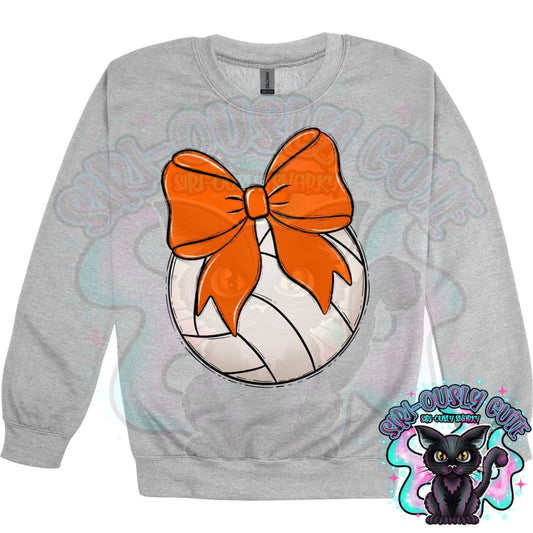 Balls and Bows Volleyball Orange Mascot