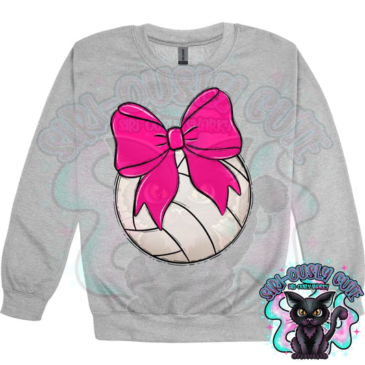 Balls and Bows Volleyball Pink Mascot
