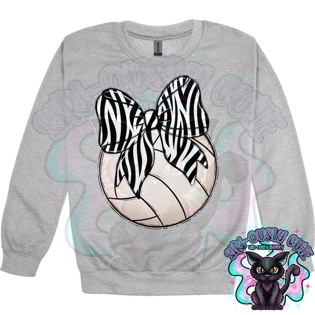 Balls and Bows Volleyball Zebra Mascot