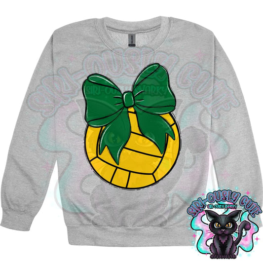 Balls and Bows Water Polo Kelly Green Mascot