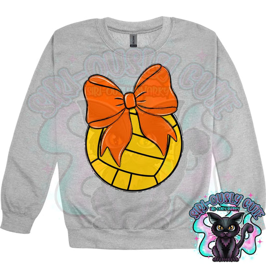 Balls and Bows Water Polo Orange Mascot