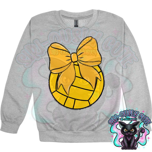 Balls and Bows Water Polo Yellow Gold Mascot