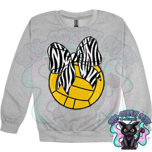 Balls and Bows Water Polo Zebra Mascot