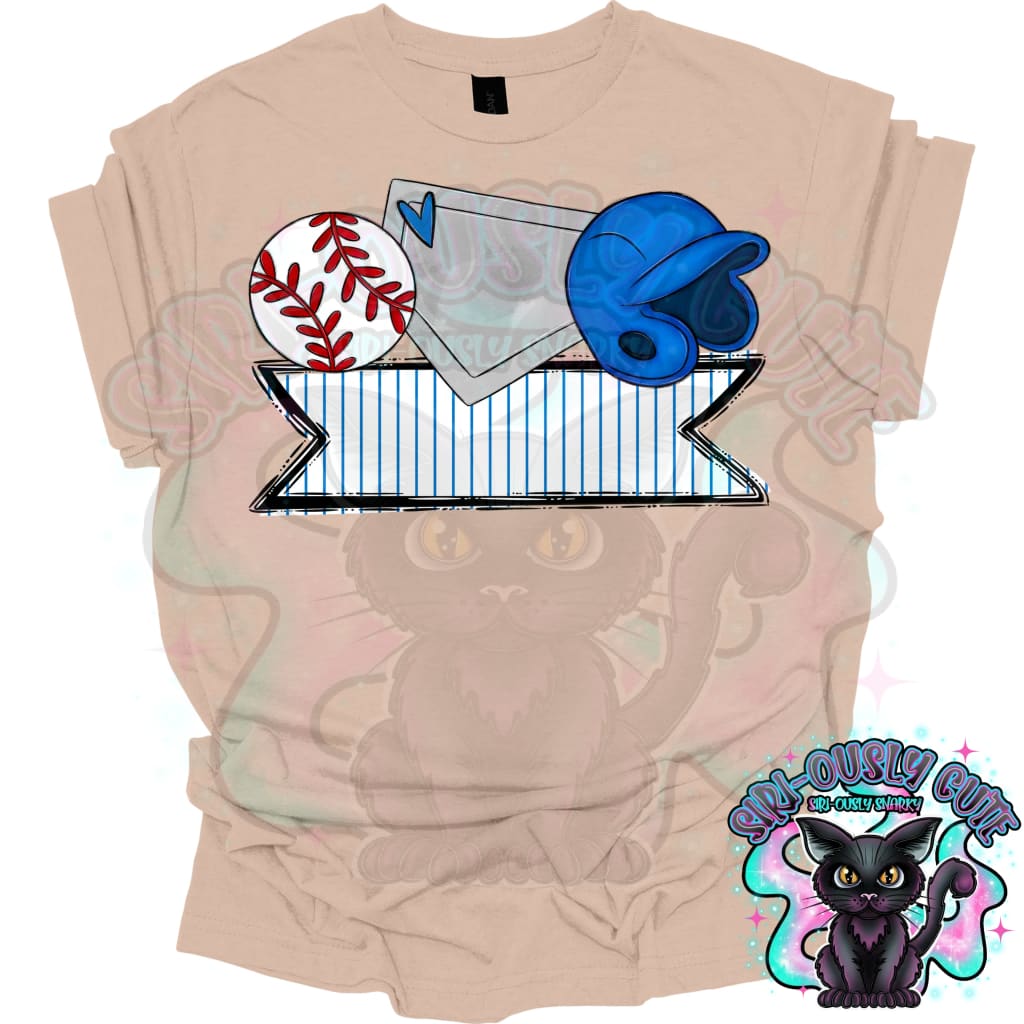 Baseball Name Trios Blue Mascot