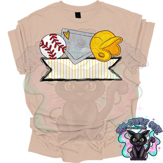 Baseball Name Trios Yellow Mascot