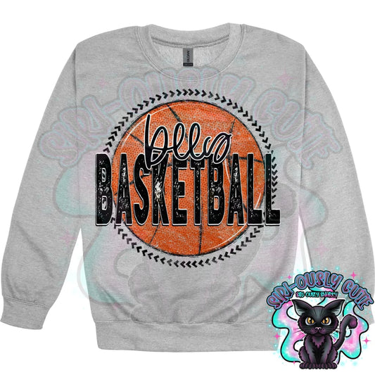Basketball Grunge Circle Bees Mascot