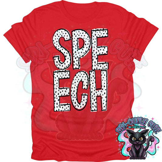 Black Dottie Loo Speech Clothing