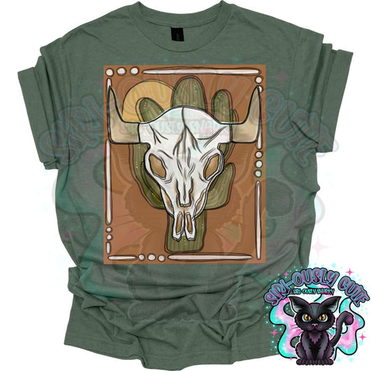 Boho cow skull Clothing
