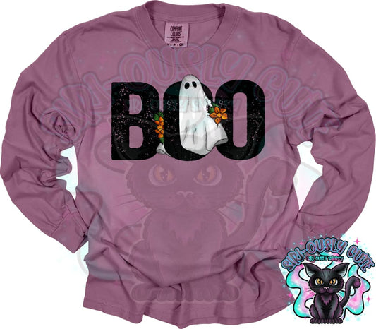 Boo Ghost with Flowers Clothing