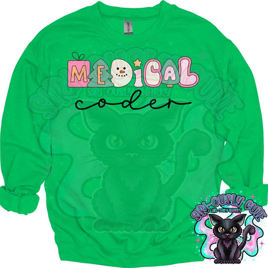 Bubble Christmas Medical Coder Clothing