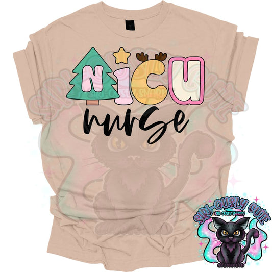 Bubble Christmas NICU Nurse Clothing
