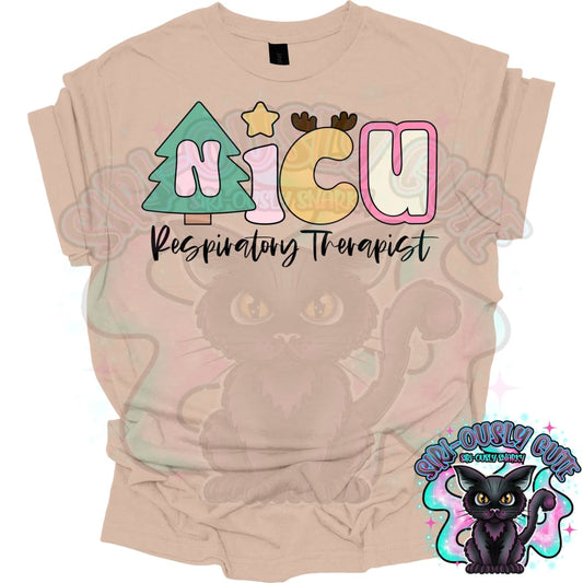 Bubble Christmas NICU Respiratory Therapist Clothing