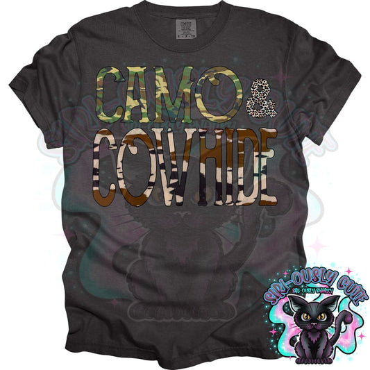 Camo and Cowhide Clothing