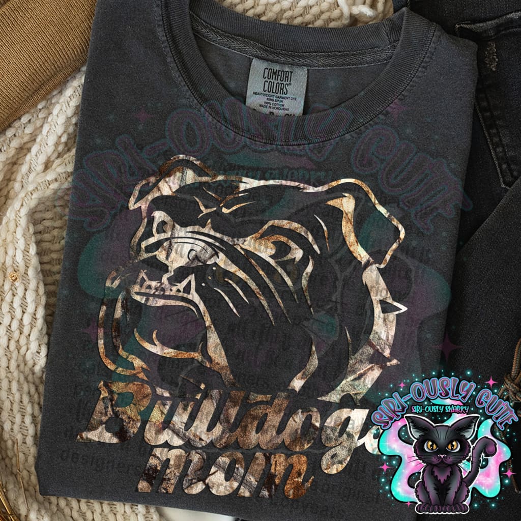 Camo Outline Mascot - Bulldogs Mom Mascot