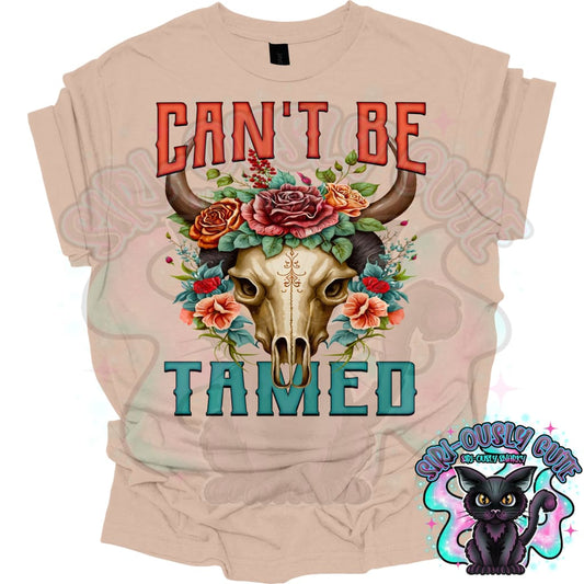 Cant Be Tamed Bull Skull Clothing