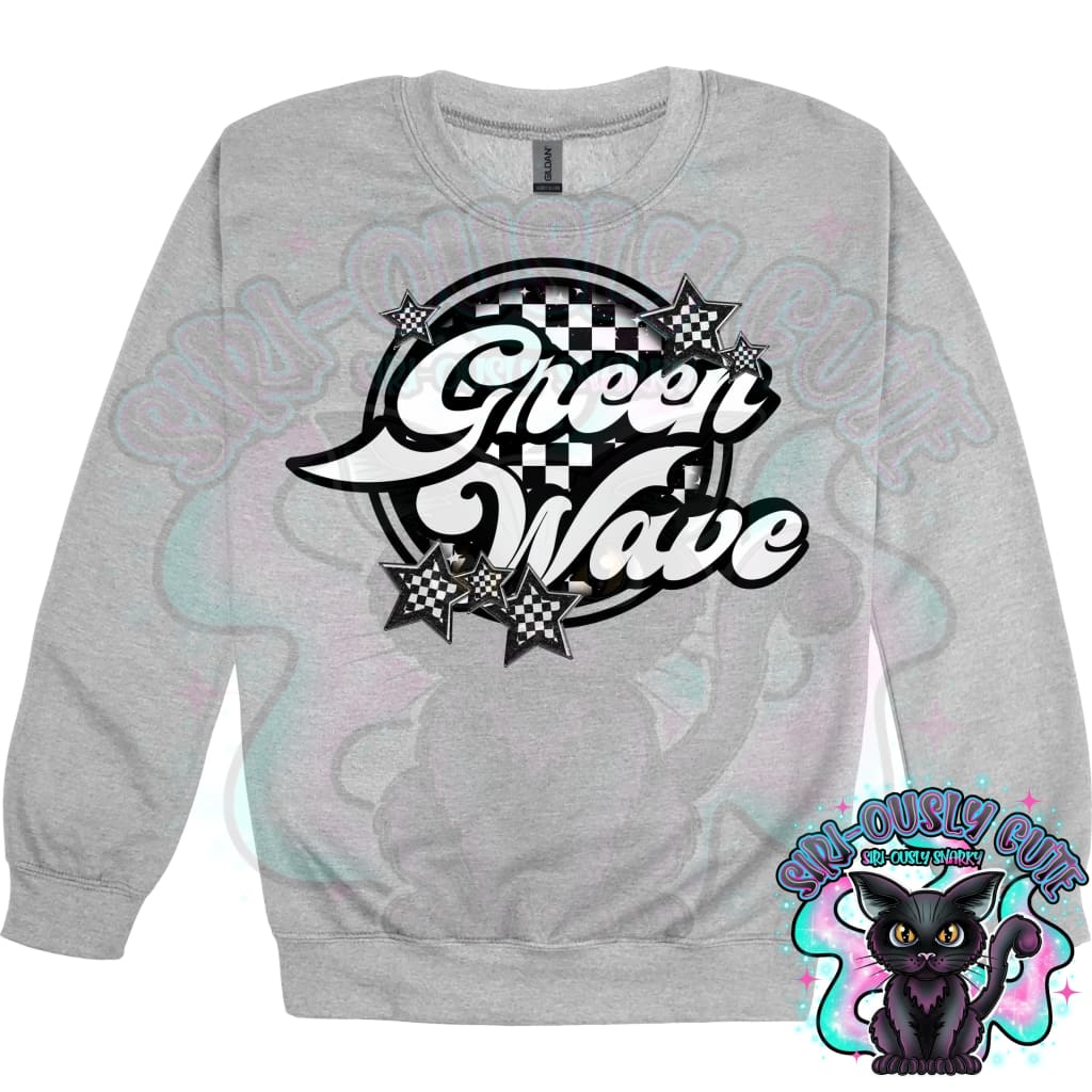 Checker Green Wave Mascot