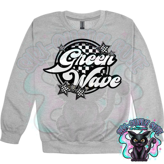 Checker Green Wave Mascot