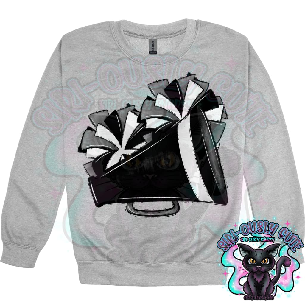 Cheer Poms And Megaphones Black Mascot