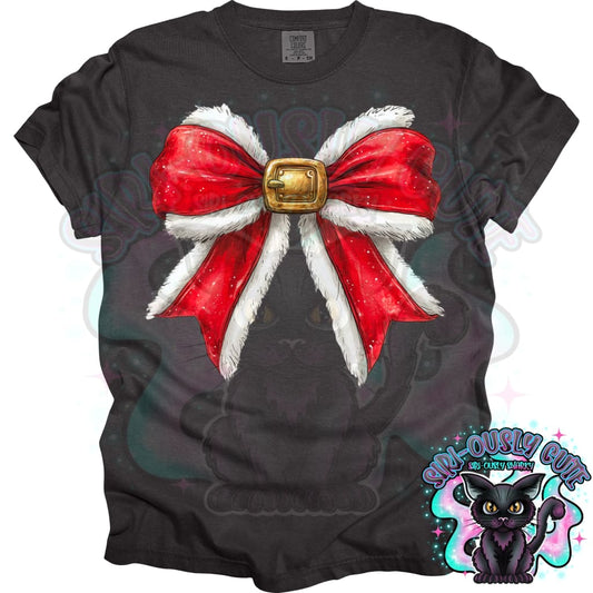 Christmas Bow Red White Clothing