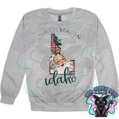 Christmas in State Name Santa State