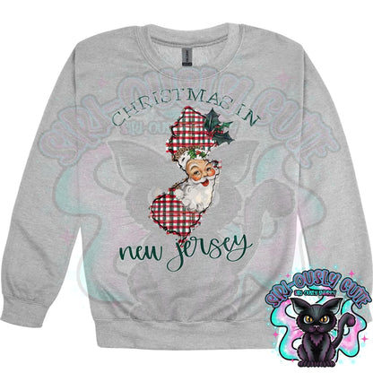 Christmas in State Name Santa State