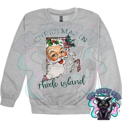 Christmas in State Name Santa State