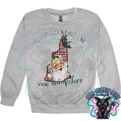 Christmas in State Name Santa State