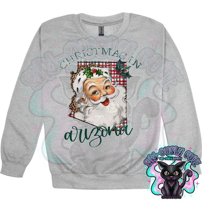 Christmas in State Name Santa State