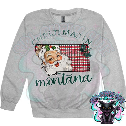 Christmas in State Name Santa State