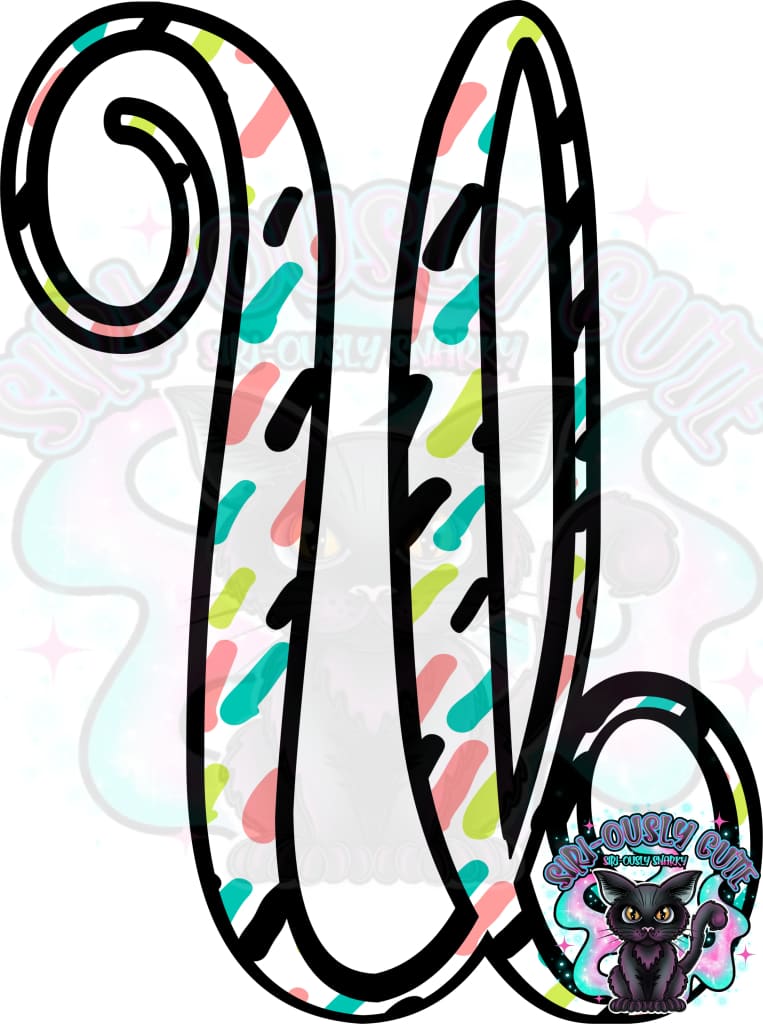 Colored Dottie Monogram Monogram
