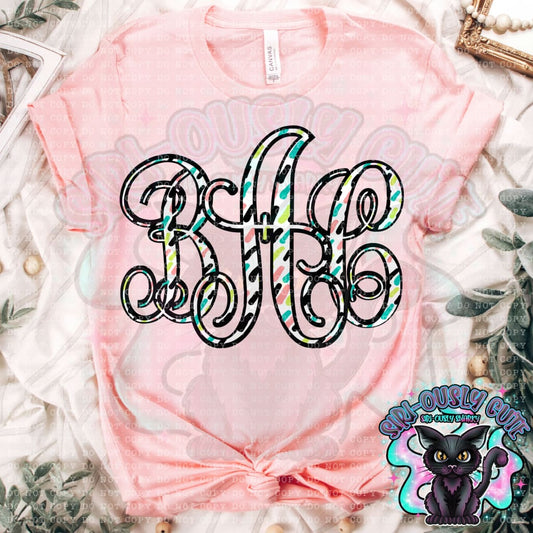 Colored Dottie Monogram Monogram