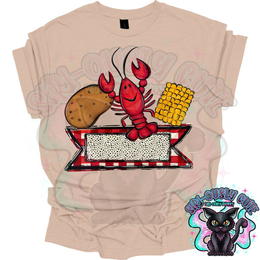 Crawfish Kid Name Plate Clothing