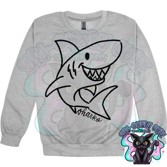 Doodle Mascots Sharks Mascot