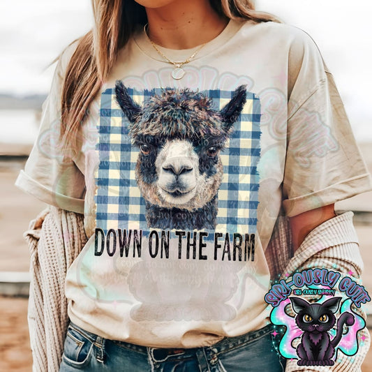 Down On The Farm Plaid Alpaca Clothing
