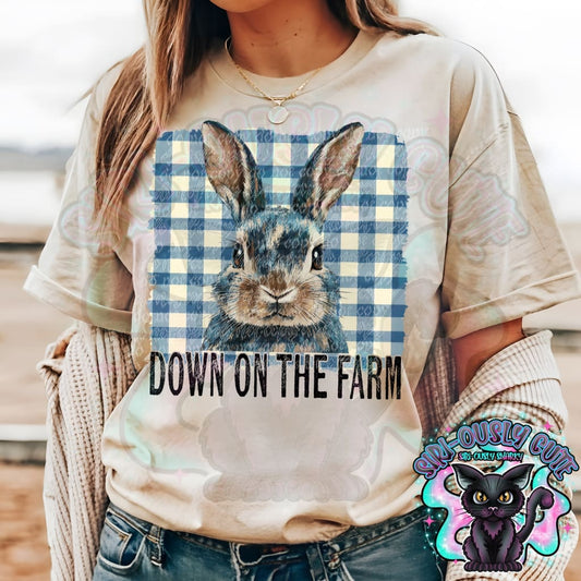 Down On The Farm Plaid Bunny Clothing
