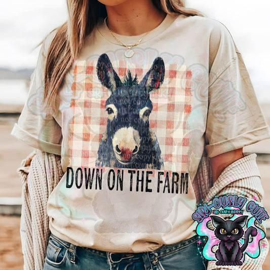 Down On The Farm Plaid Donkey Clothing