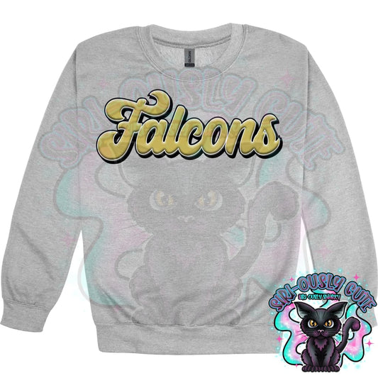 Faux 3D Puff Falcons Vegas Gold Mascot