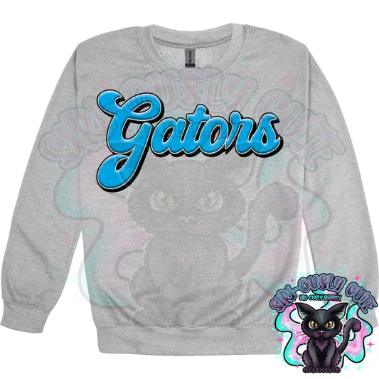 Faux 3D Puff Gators Columbia Blue Mascot