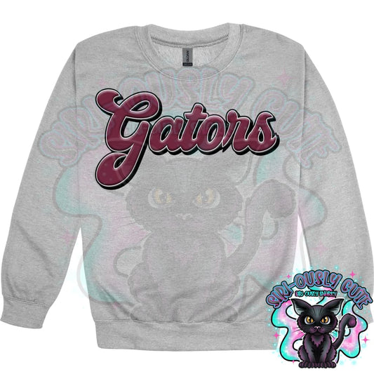Faux 3D Puff Gators Maroon Mascot