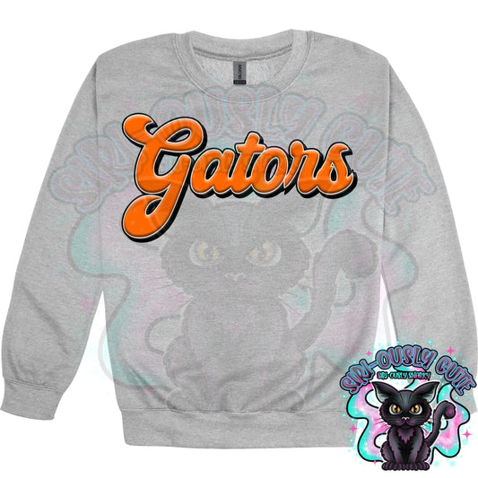 Faux 3D Puff Gators Orange Mascot