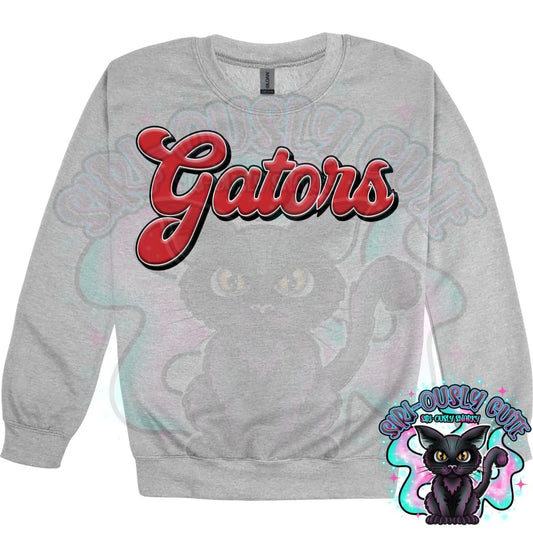 Faux 3D Puff Gators Red Mascot