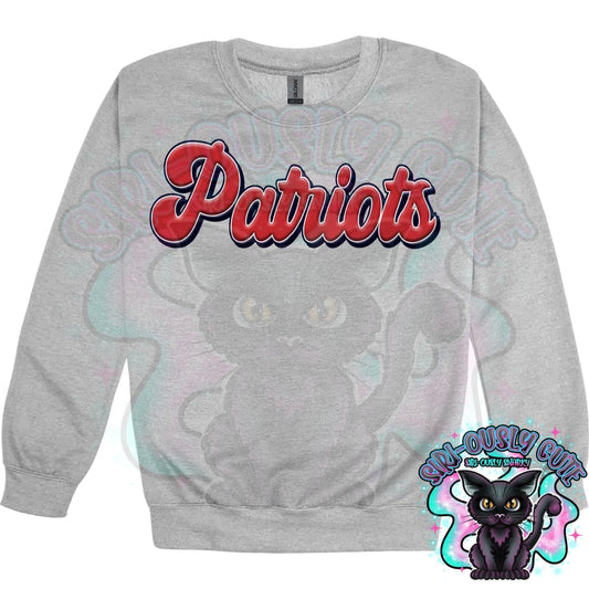Faux 3D Puff Patriots Navy Red Mascot