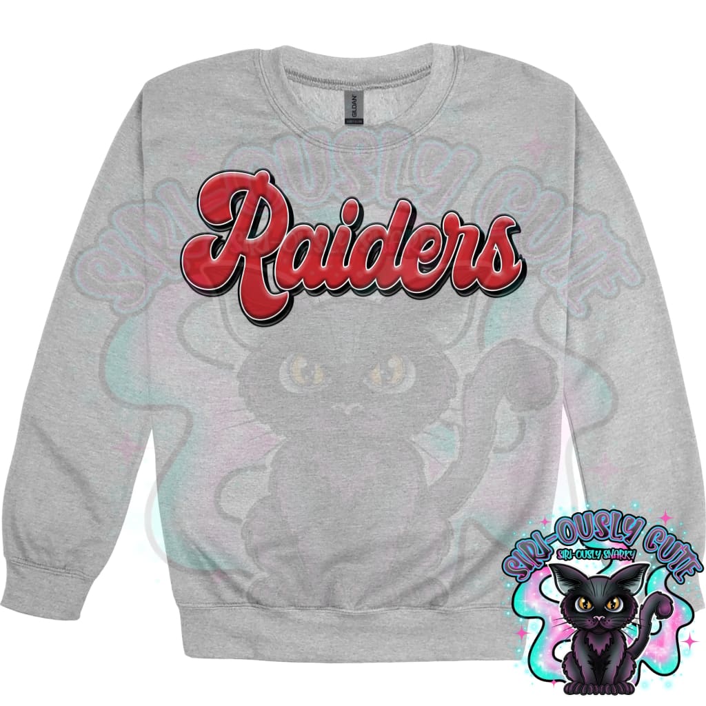 Faux 3D Puff Raiders Red Mascot