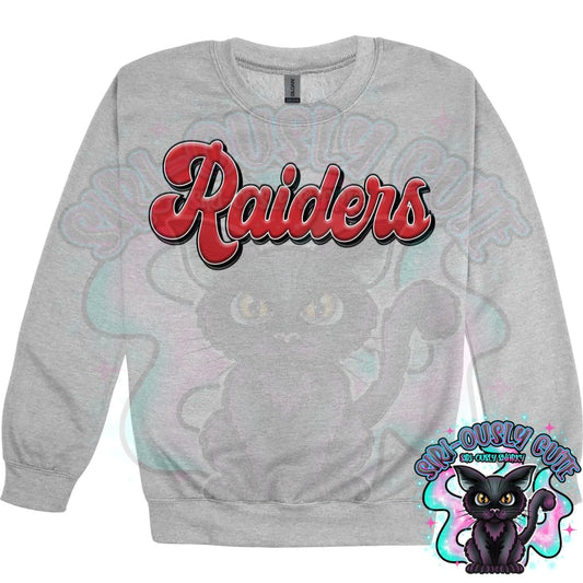 Faux 3D Puff Raiders Red Mascot