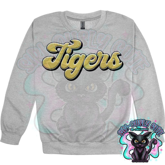 Faux 3D Puff Tigers Vegas Gold Mascot