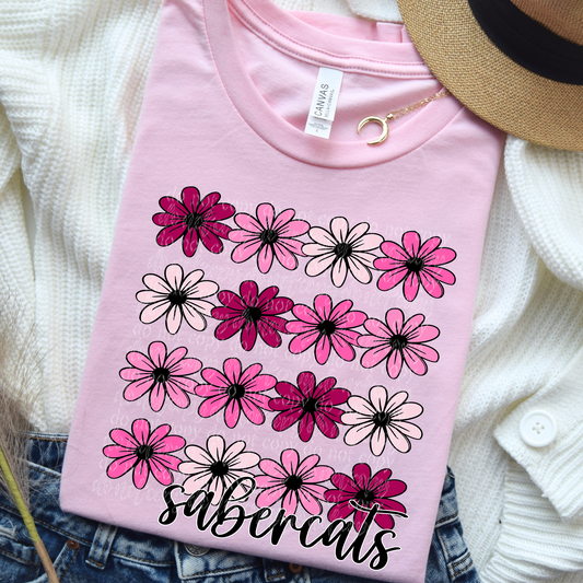 Pink and Red Floral Sabercats