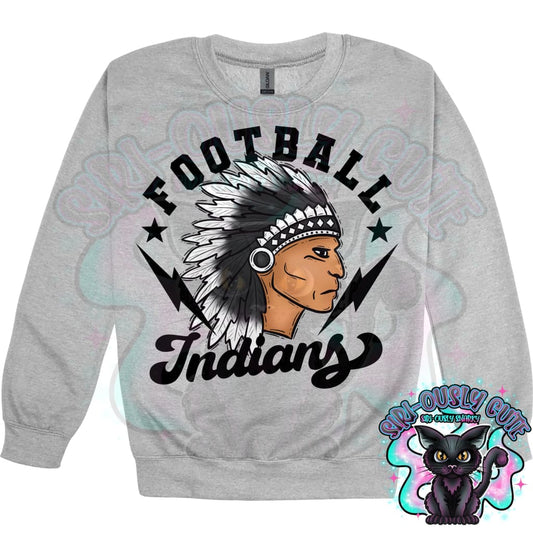 Football Bolts Indians Mascot