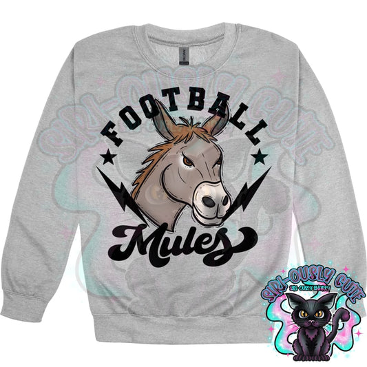 Football Bolts Mules Mascot