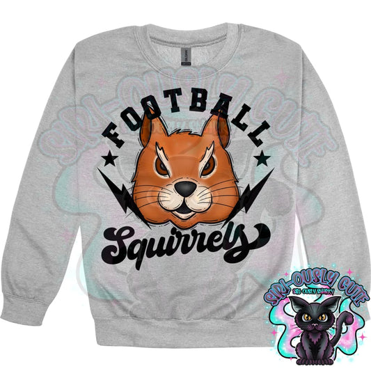 Football Bolts Squirrels Mascot