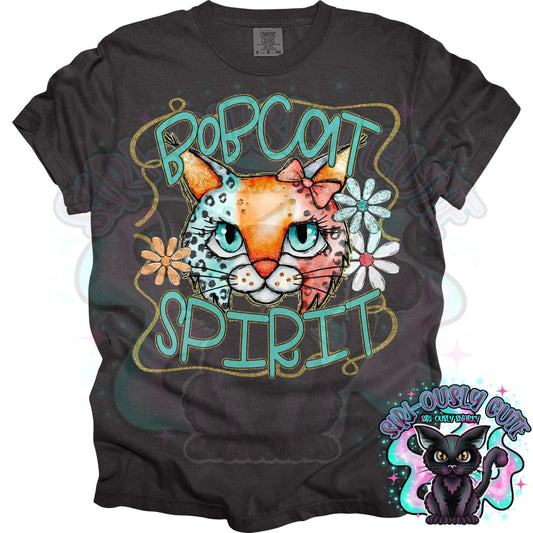 Funky Retro Spirit Bobcat Mascot